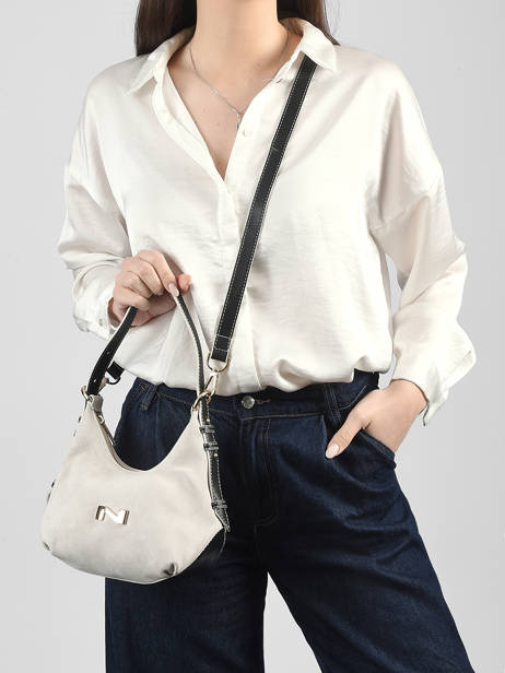 Cross Body Tas Sam Suède Leder Nathan baume Beige vogue 4 ander zicht 1